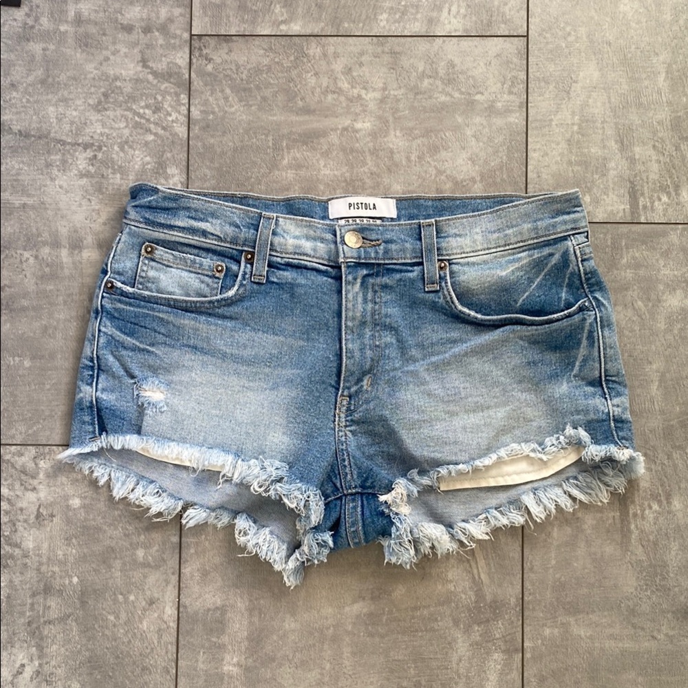 Pistola Women's Blue Denim Shorts